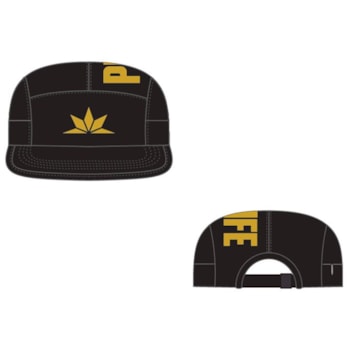 Boné Five Panel Brand - Preto