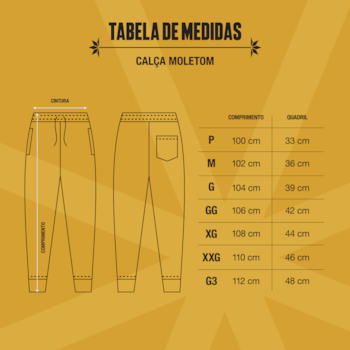 Calça Moletom Puff Logo Brand 