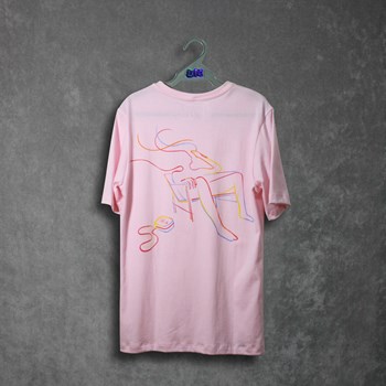 Camiseta Manga Curta Colors Rosa
