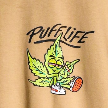 Camiseta Manga Curta Puff Life Leaf