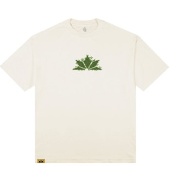 Camiseta Puff Cogumelo Folha - Off White
