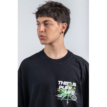 Camiseta Puff Life Oversize - This is Puff Life Preto