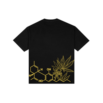 Camiseta Puff Life Oversized - Tetrahidrocanabinol Basic Preto