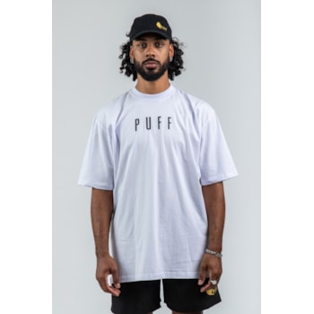 Camiseta Puff Life Streetwear - Logo Estampa Branco