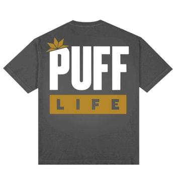 Camiseta Puff Logo Brand - Chumbo 