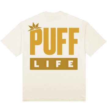 Camiseta Puff Logo Brand - Off White