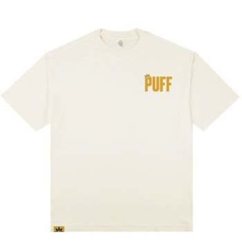 Camiseta Puff Logo Brand - Off White