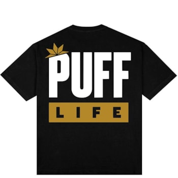 Camiseta Puff Logo Brand - Preta 